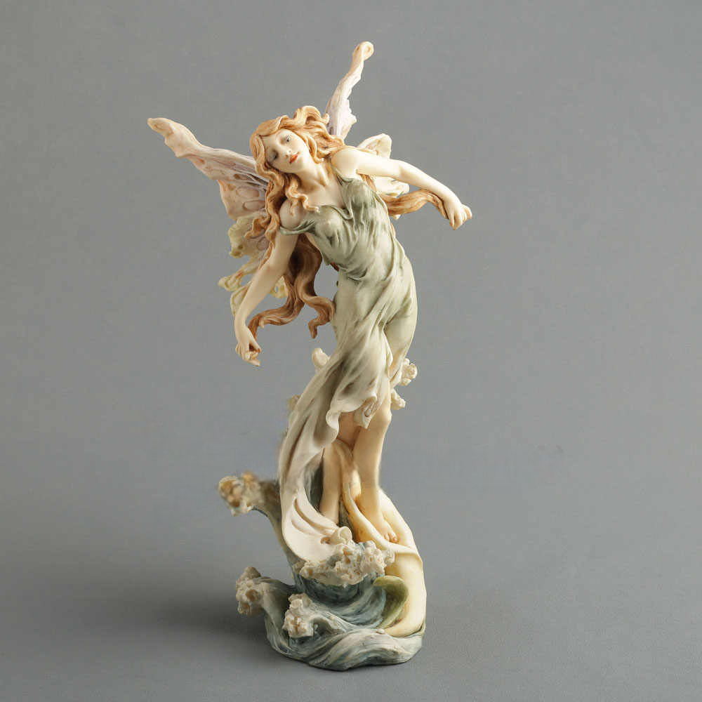 Fairy with Calla Lily Figurine – Elegant Home Decor Gift, Flower Spirit Sculpture, Creative Art