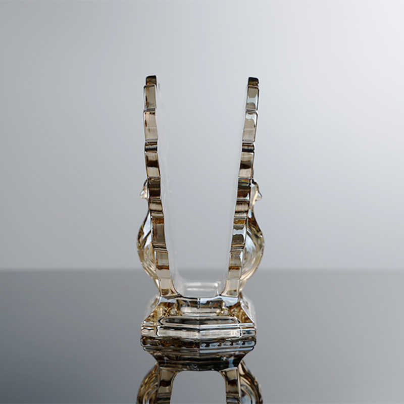 Crystal Glass Peacock Napkin Holder, Luxury Amber Tissue Rack with Fan Tail Design, Elegant Dining Table Centerpiece & Housewarming Gift