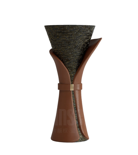 Luxury Twisted Column Decorative Floor Vase – Modern Art Sculpture Pedestal, Designer Roman Column Stand for Living Room, Bedroom, Hotel Lobby Decor