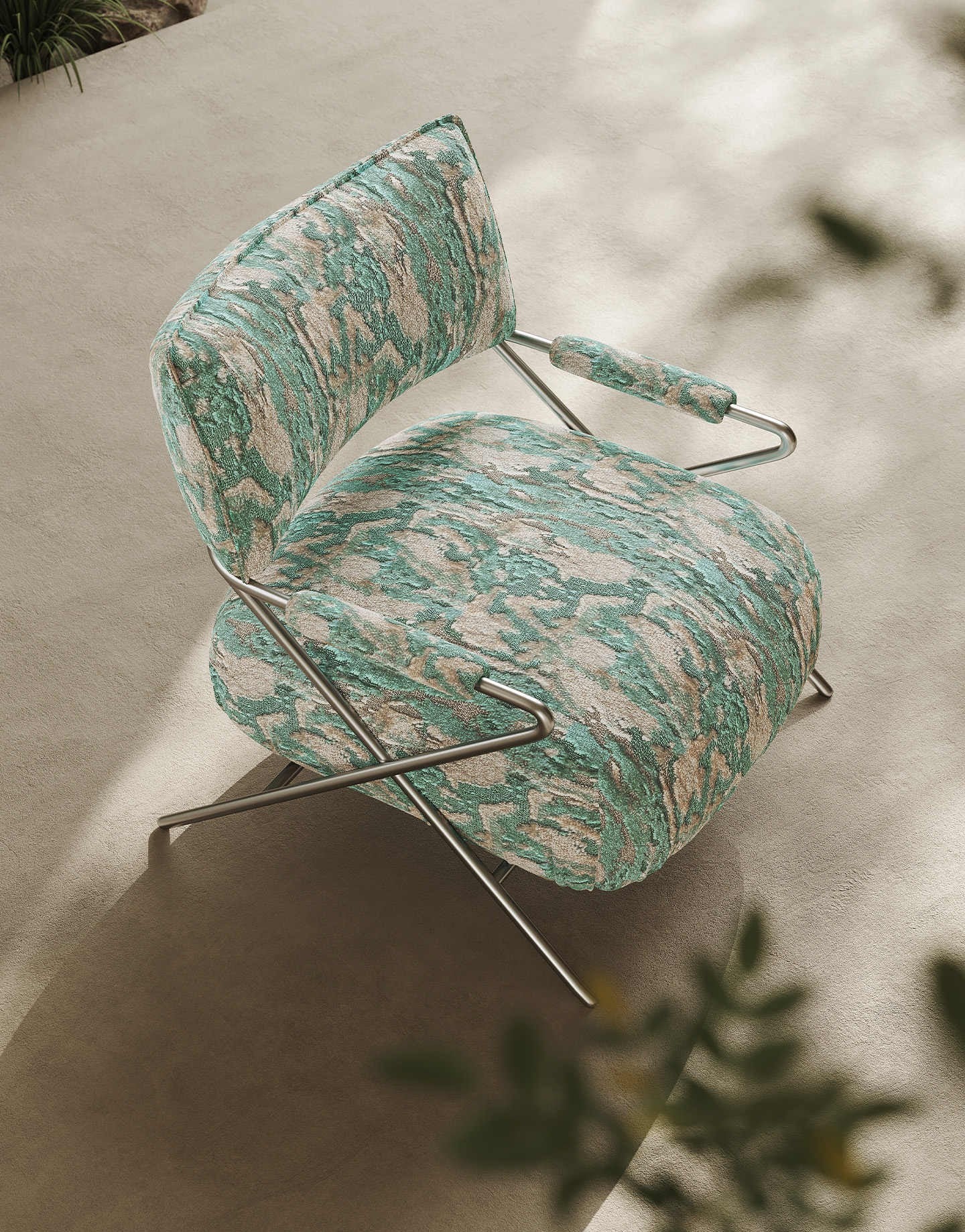 Modern Minimalist Accent Chair, Velvet Designer Single Sofa, Style Luxury Living Room Armchair
