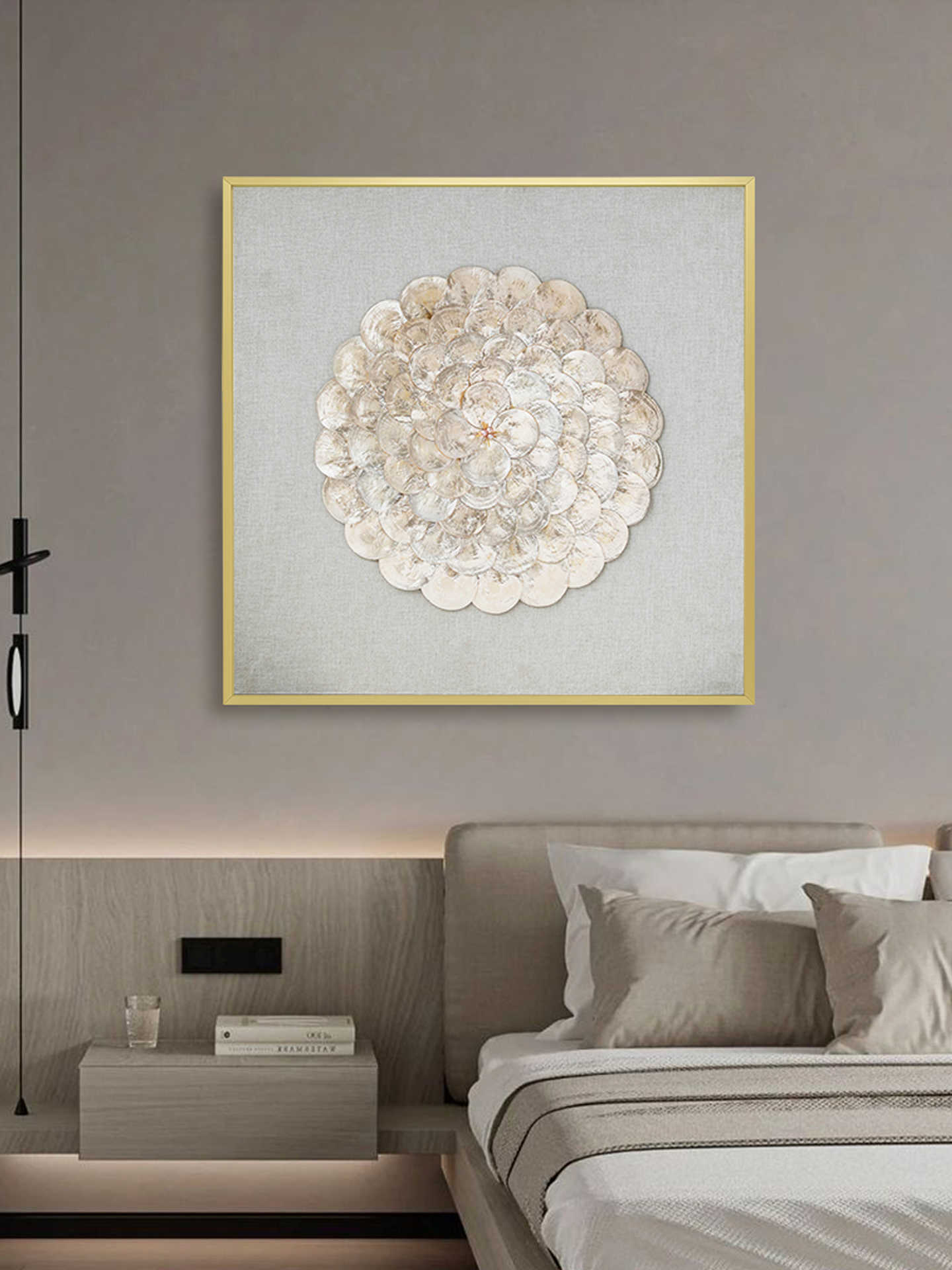Luxury Art Sliding Panel, Square Switch Box Cover for Circuit Breaker, Power Panel & Wall Décor,Yellow Frame – No Glass