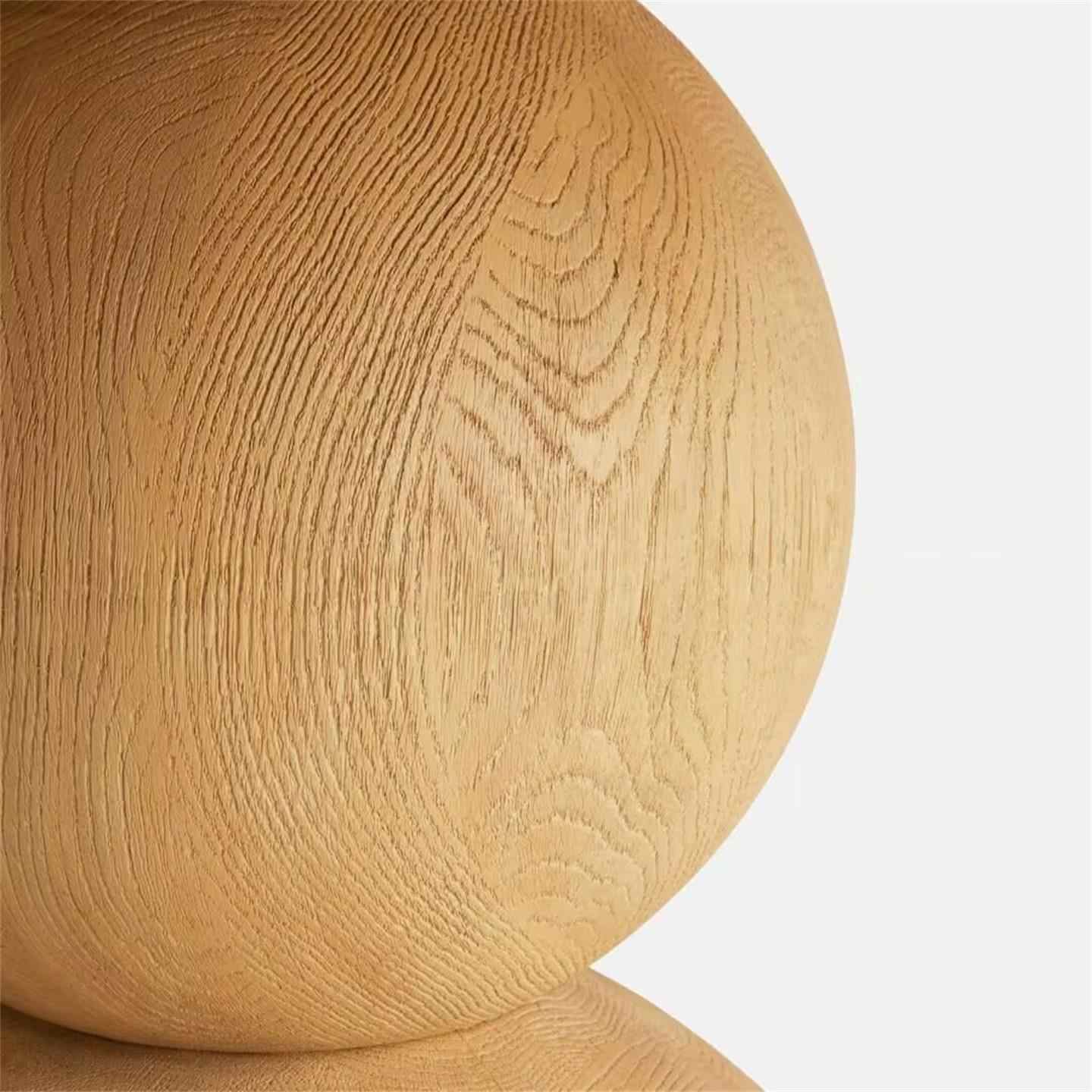 Solid Wood Round Dining Table, Designer Minimalist Natural Pedestal Office Table, Vintage Luxury Small Space Dining