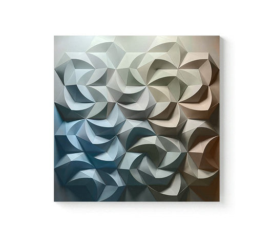 Modern 3D Abstract Floral Relief Wall Art, Hand-Painted Sandstone Textured Decorative Panel, Custom Minimalist Unframed Mural