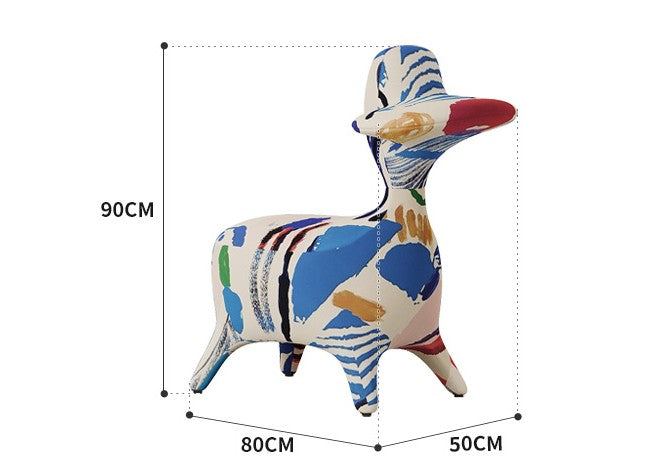 Donald Duck Creative Lounge Chair — Modern Artistic Single Sofa/Bench for Living Room or Balcony