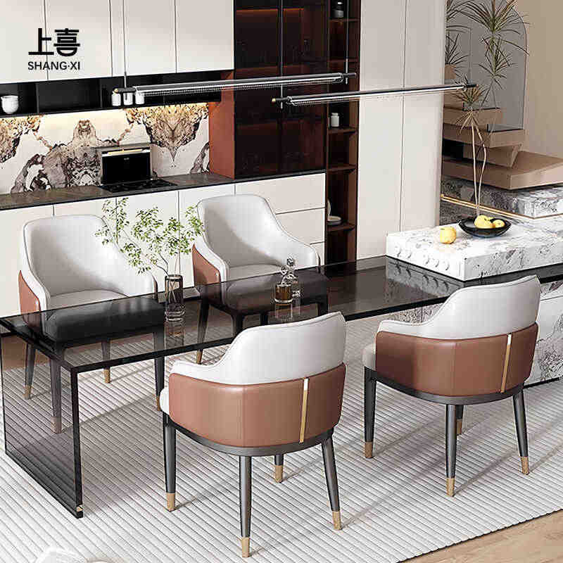 Modern Italian Luxury Dining Chair for Home, Restaurant & Reception – Upholstered High-Back Armchair