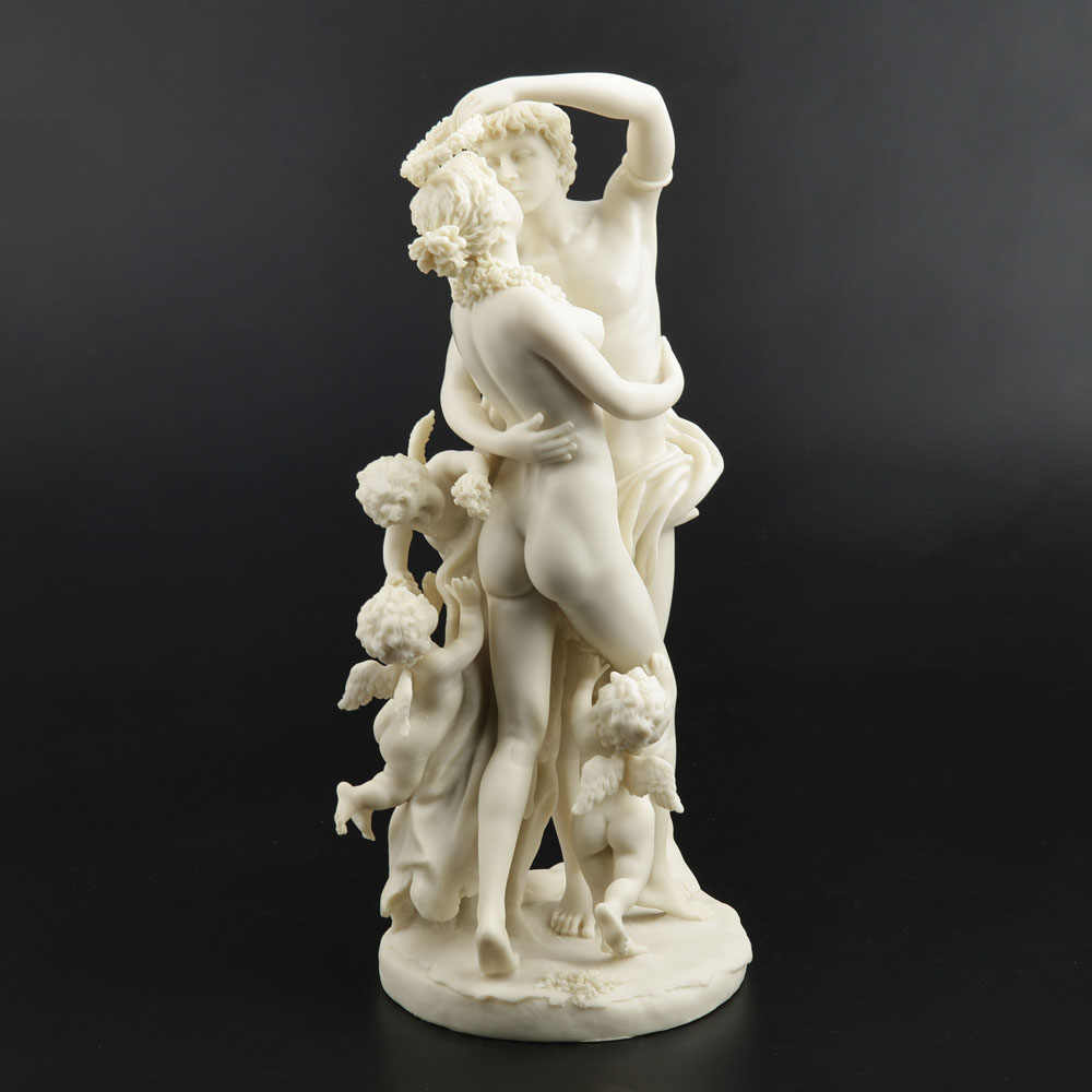 Greek Spring Breeze and Flower Deity Sculpture – Elegant Classical Home Decor Figurine, Romantic Gift