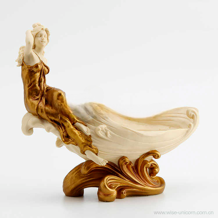 Elegant Lady Jewelry Tray – Creative Resin Decorative Tray for Vanity, Dresser, or Gift, Luxury Home Decor