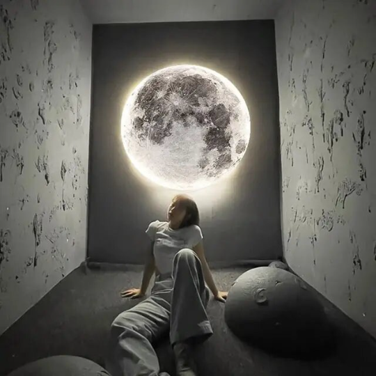 moon lamp 60 cm diameter 3d effect multi lighting with remote best size wall decor home furniture unique product home decor