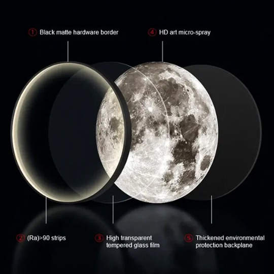 moon lamp 60 cm diameter 3d effect multi lighting with remote best size wall decor home furniture unique product home decor