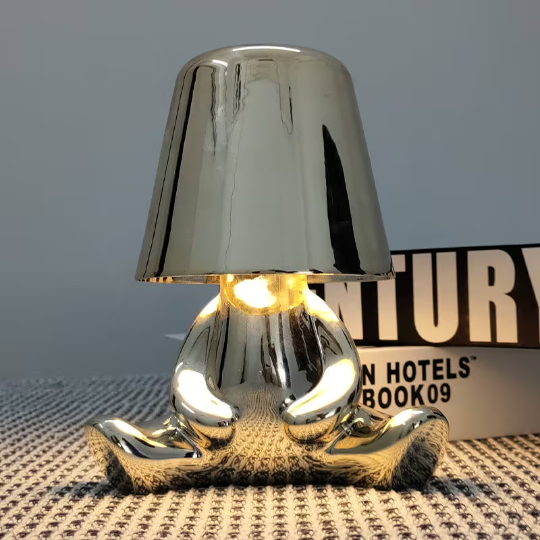 Modern led table lamp 5 pcs set Dimmable Touch Control portable battery bar wireless cordless Little Golden Man Rechargeable metal light