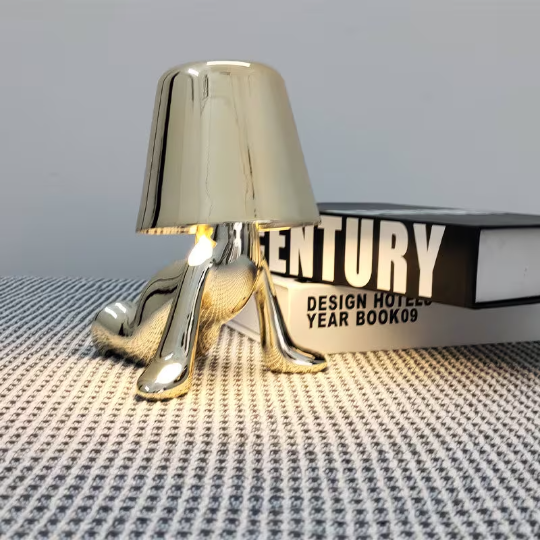 Modern led table lamp 5 pcs set Dimmable Touch Control portable battery bar wireless cordless Little Golden Man Rechargeable metal light