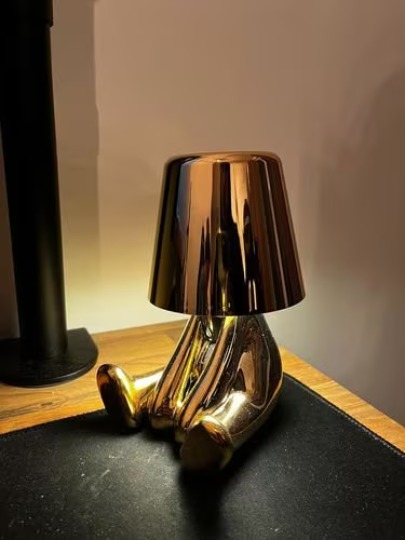Modern led table lamp 5 pcs set Dimmable Touch Control portable battery bar wireless cordless Little Golden Man Rechargeable metal light