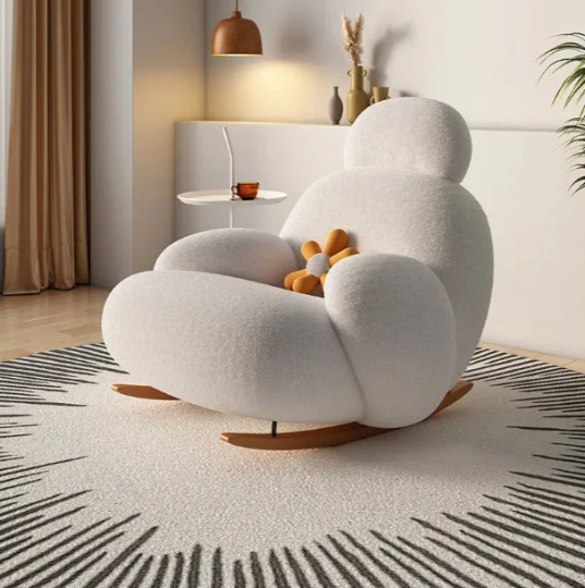 Recliner Sofa Rocking Chair Living Room Furniture Arm Chaise Leisure Lounge Chair Living Room Modern Leisure Sofa Chairs with soft table