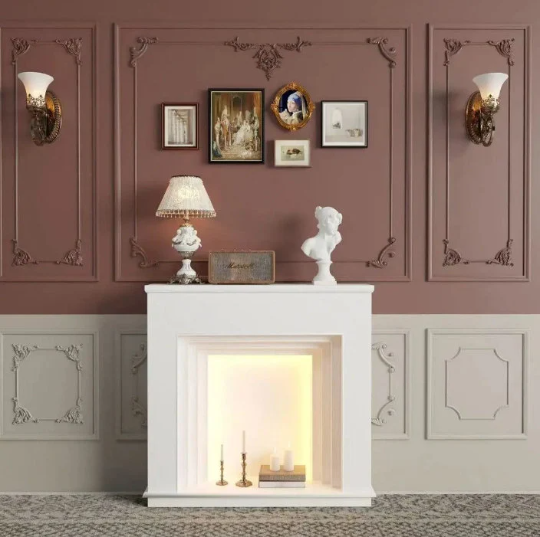 French Fireplace Decorative Cabinet luxury console table living room Simple Living Room Entrance Cabinet Bedroom Shelves