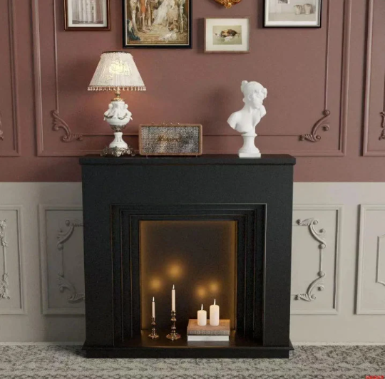 French Fireplace Decorative Cabinet luxury console table living room Simple Living Room Entrance Cabinet Bedroom Shelves