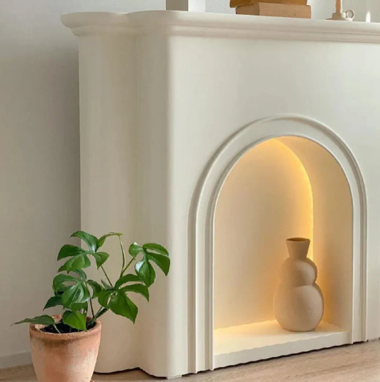 French Fireplace Decorative Cabinet luxury console table living room Simple Living Room Entrance Cabinet Bedroom Shelves
