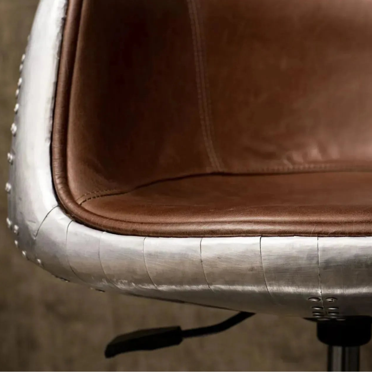 aviation chair, Revolving Chair, Bar Stool, Retro Furniture, Vintage Metal Chair