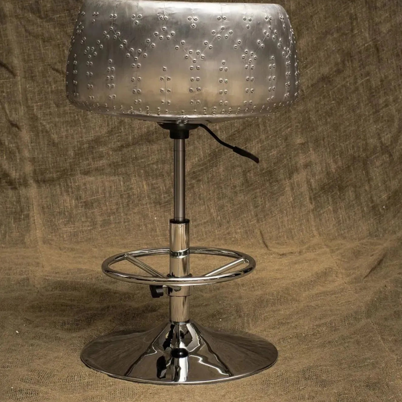 aviation chair, Revolving Chair, Bar Stool, Retro Furniture, Vintage Metal Chair
