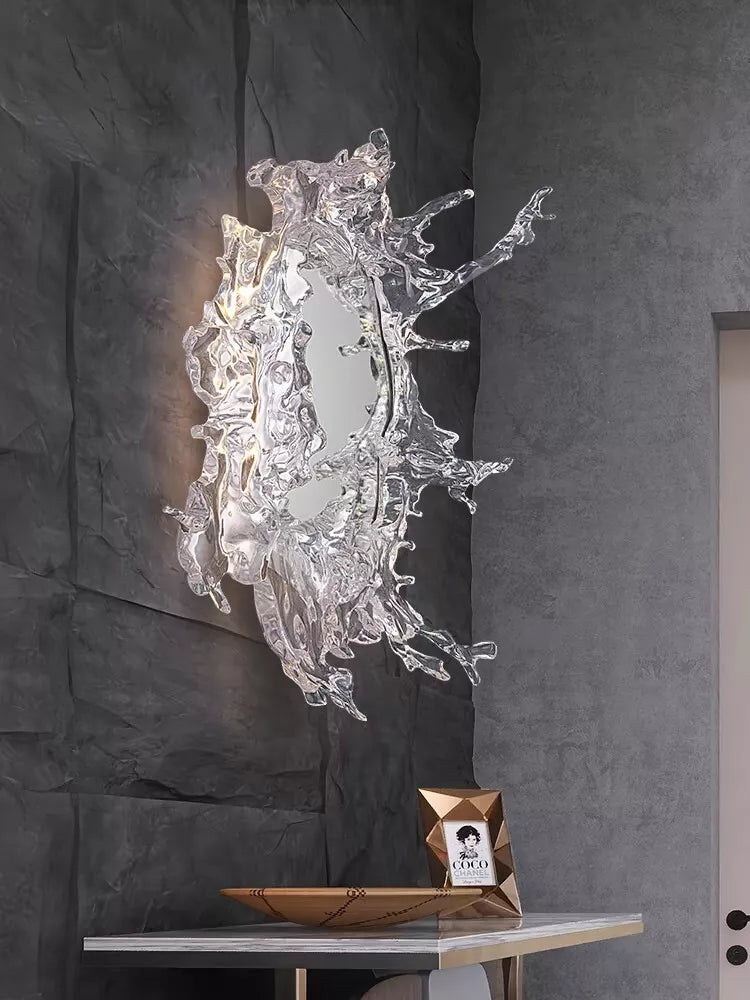 Splash mirror luxury & Unique bathroom decor with led backlights