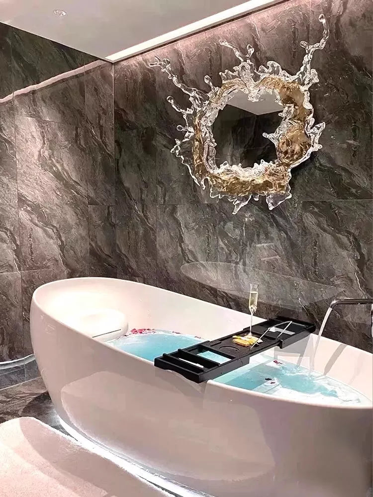 Splash mirror luxury & Unique bathroom decor with led backlights