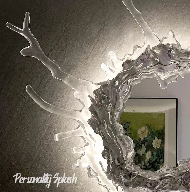 Splash mirror luxury & Unique bathroom decor with led backlights