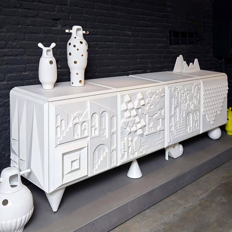 Tv stand Solid Wood Cabinet Luxury Console Table Buffet Cabinet