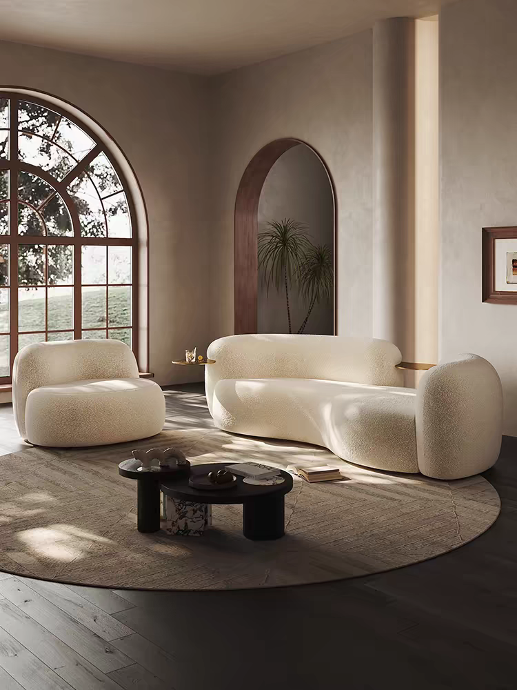 3 Seater Sofa Couch Soft Cushioned Fleece With Tray Luxury Modern Home Furniture
