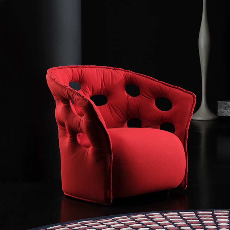 Functional Modern Fiberglass Lounge Chair with Teddy Velvet Upholstery, High Density Sponge Seat for Meeting Rooms and Multi-Space Use