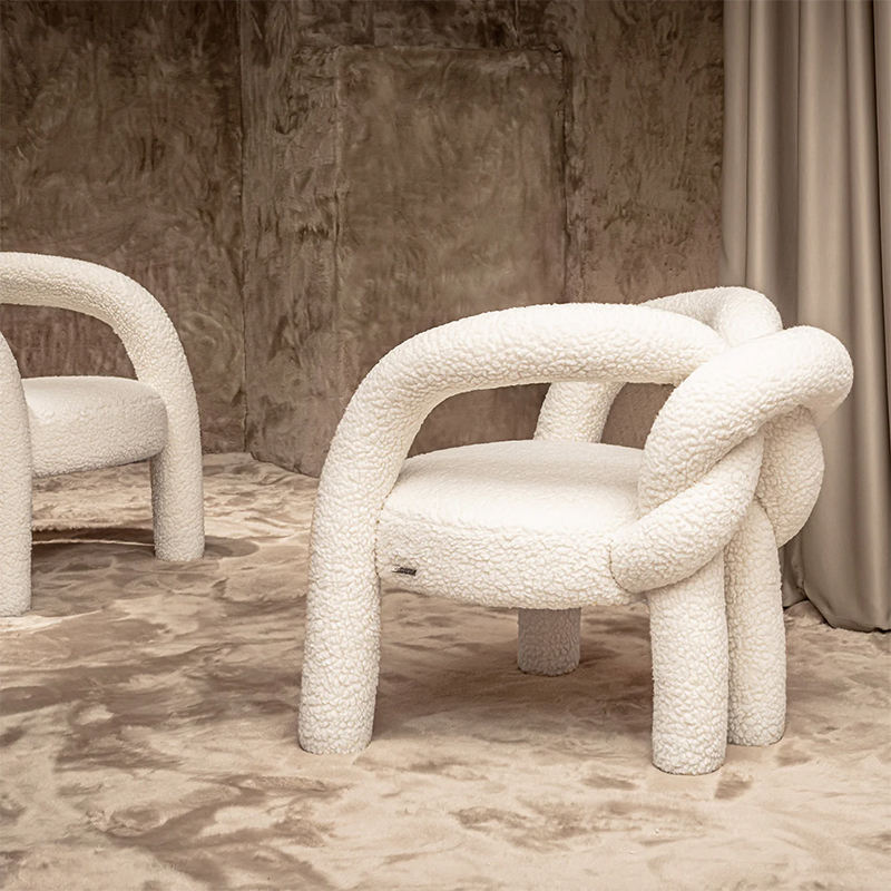 Modern Velvet Vanity Chair, Sculptural Fiberglass Accent Seat for Bedroom and Living Room, Ergonomic High Density Sponge Upholstery