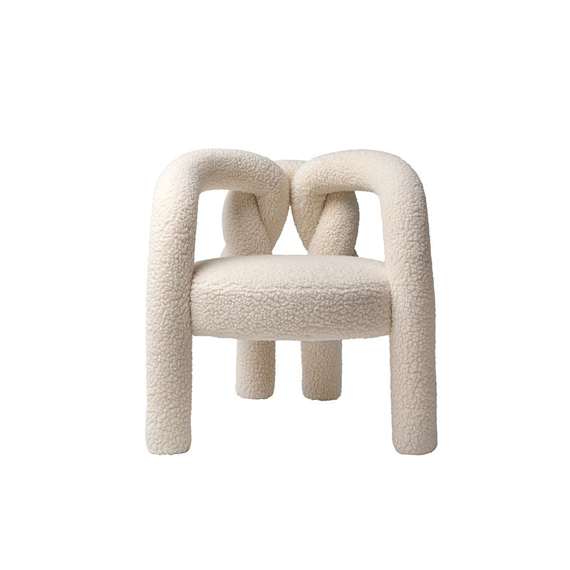 Modern Velvet Vanity Chair, Sculptural Fiberglass Accent Seat for Bedroom and Living Room, Ergonomic High Density Sponge Upholstery