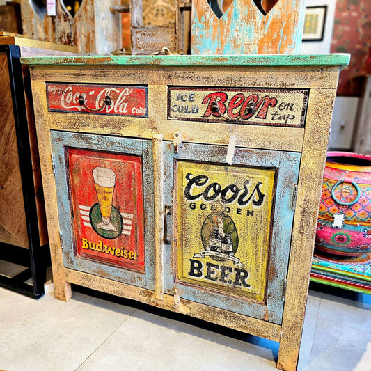 Vintage Style Cabinet, Retro Style Furniture, Bar Cabinet, Old Storage Cabinet