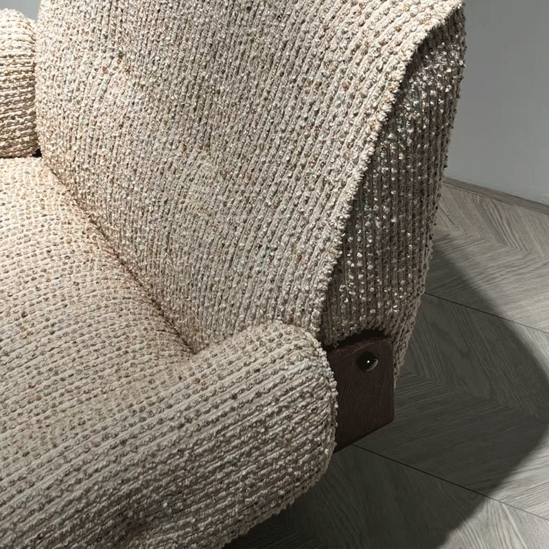Swivel Boucle Accent Chair, Modern Upholstered Lounge Armchair with Solid Wood Frame and Stainless Steel Base for Living Room, Bedroom, Office, Reading Nook and Reception Area