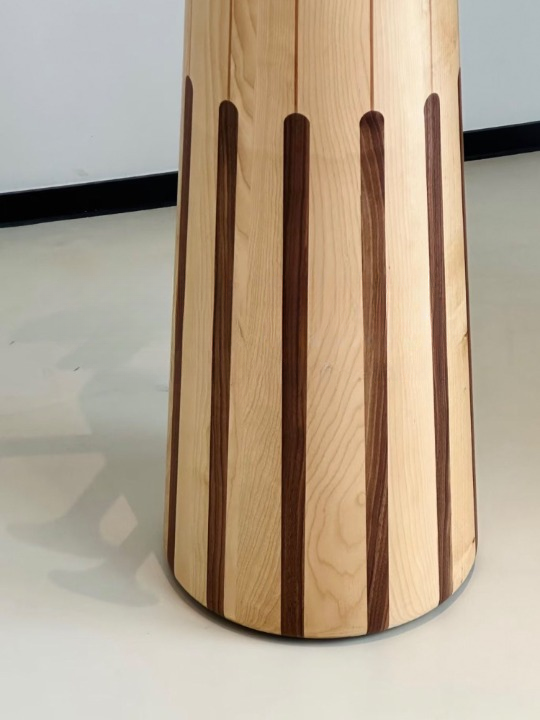 Modern Solid Wood Coat Rack, Sculptural Freestanding Coat Tree with Round Hooks, Artistic Wooden Hat Rack for Entryway, Bedroom, Hallway, Living Room, Office, and Foyer Storage