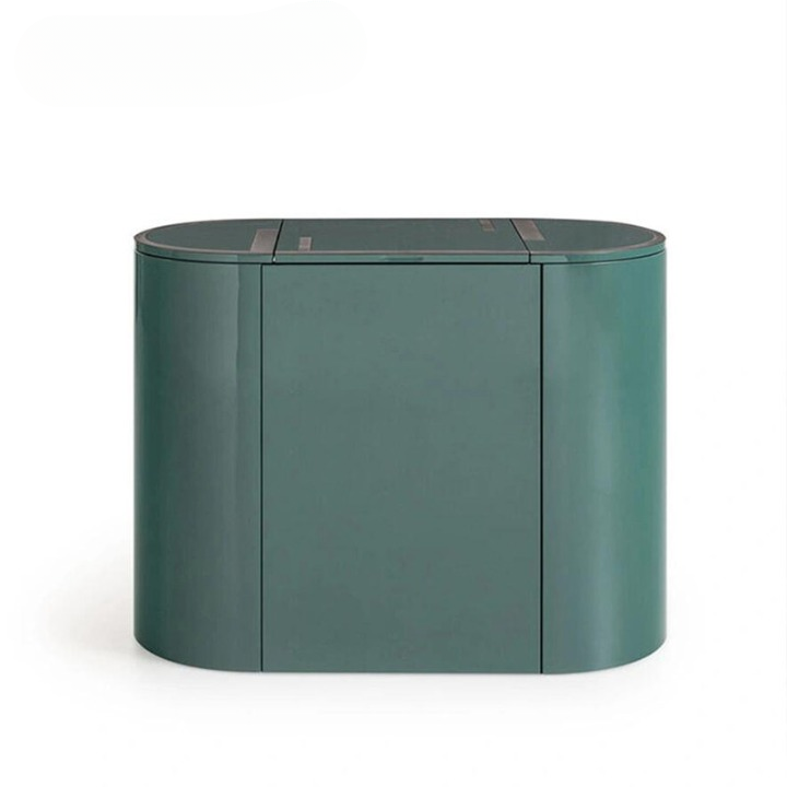Green Makeup Vanity Table with Mirror Stool and Storage for Bedroom