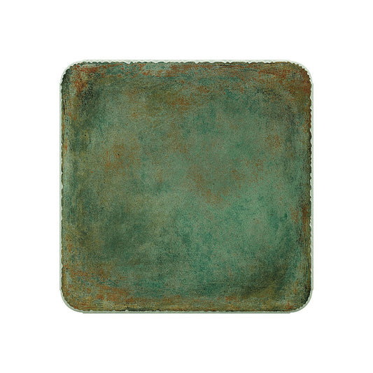 Vintage Green Porcelain Floor Tile Rustic Matte Ceramic Tile Retro Industrial Flooring Tile for Kitchen Bathroom Patio Café Restaurant 23.6 x 23.6 Inch
