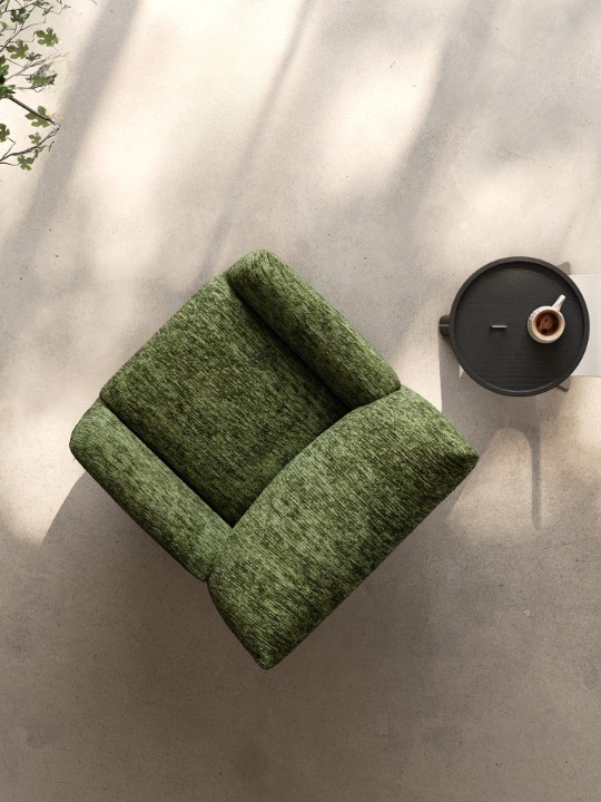 Green Chenille Swivel Accent Chair, High Back Upholstered Lounge Chair with Metal Rotating Base for Living Room, Bedroom, Reading Nook and Hotel Lounge