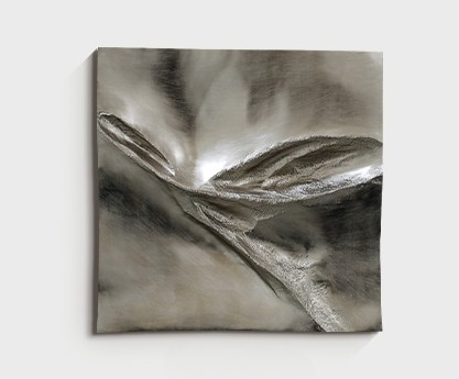 Modern Minimalist Abstract 3D Relief Wall Art, Premium Gray Hand-Painted Frameless Decorative Panel, Living Room, Entryway, Dining Room