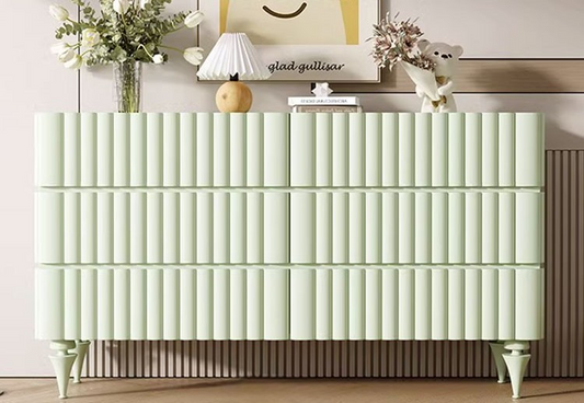 Luxury Minimalist Solid Wood Dresser, Modern Style Storage Cabinet for Bedroom Organization
