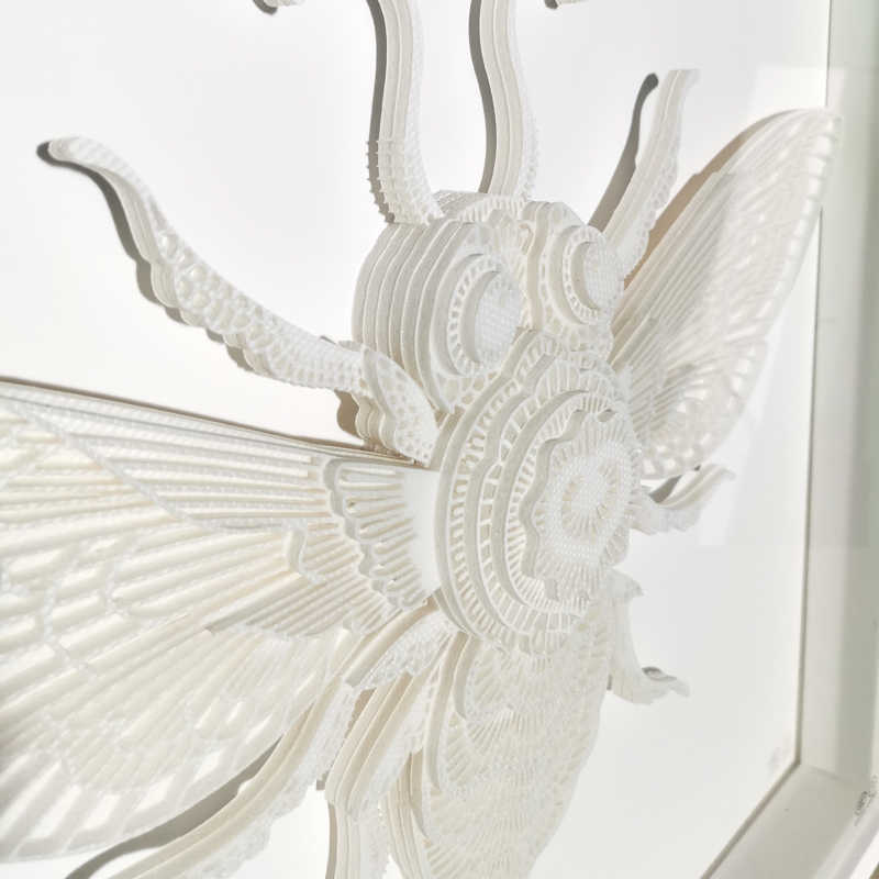 3D Layered Bee Wall Art – Luxury Minimalist Wooden Sculpture, Living Room, Entryway, Dining Decor, Handcrafted Glazed Panel