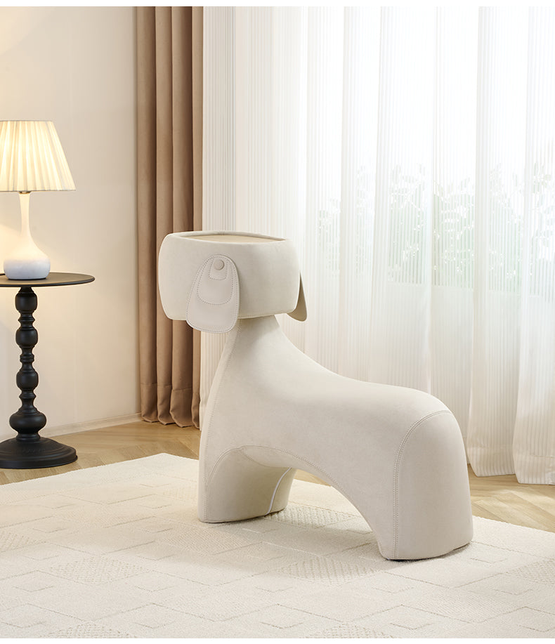 Puppy Dog Designer Lounge Chair, Creative Animal-Shaped Seating for Children's Room, Instagram-Worthy Cartoon Pet Furniture Stool