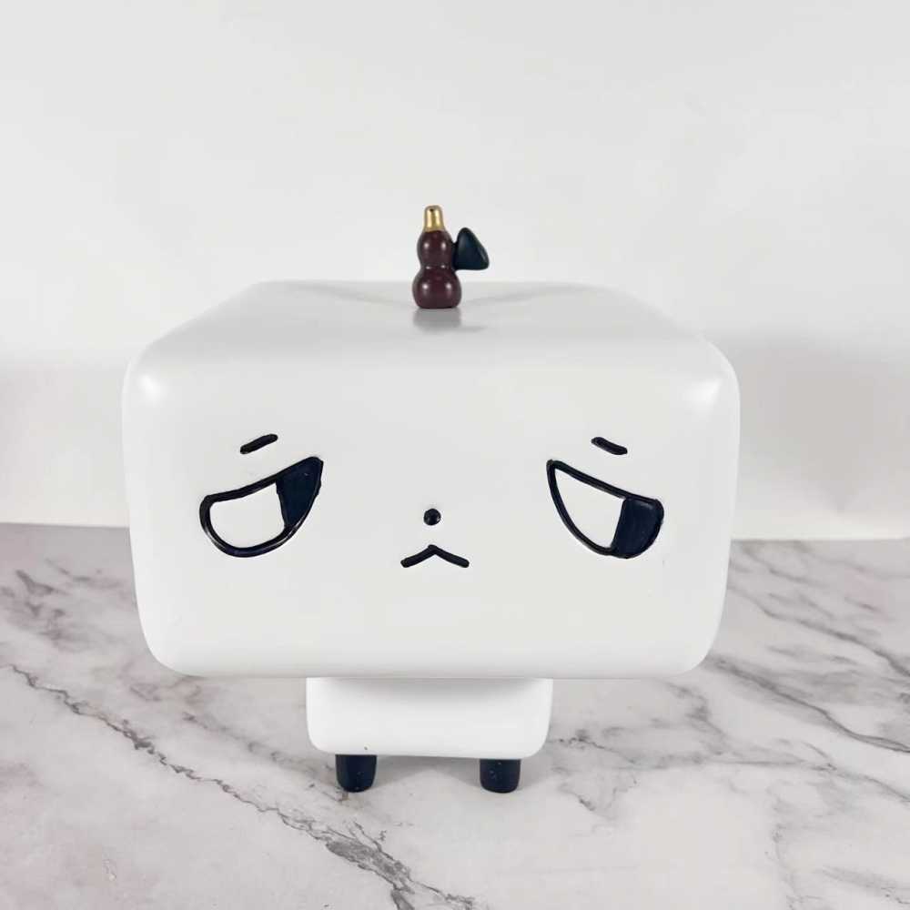 Cute Cartoon Expression Character Figurines – Modern Art Sculptures for Living Room, Bedroom & TV Console Decor