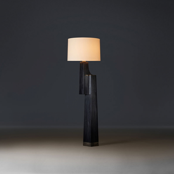 Designer Black Wood Grain Luxury Floor Lamp, Modern Creative Art Sculpture for Living Room, Bedroom, Hotel Lobby, Tea Room