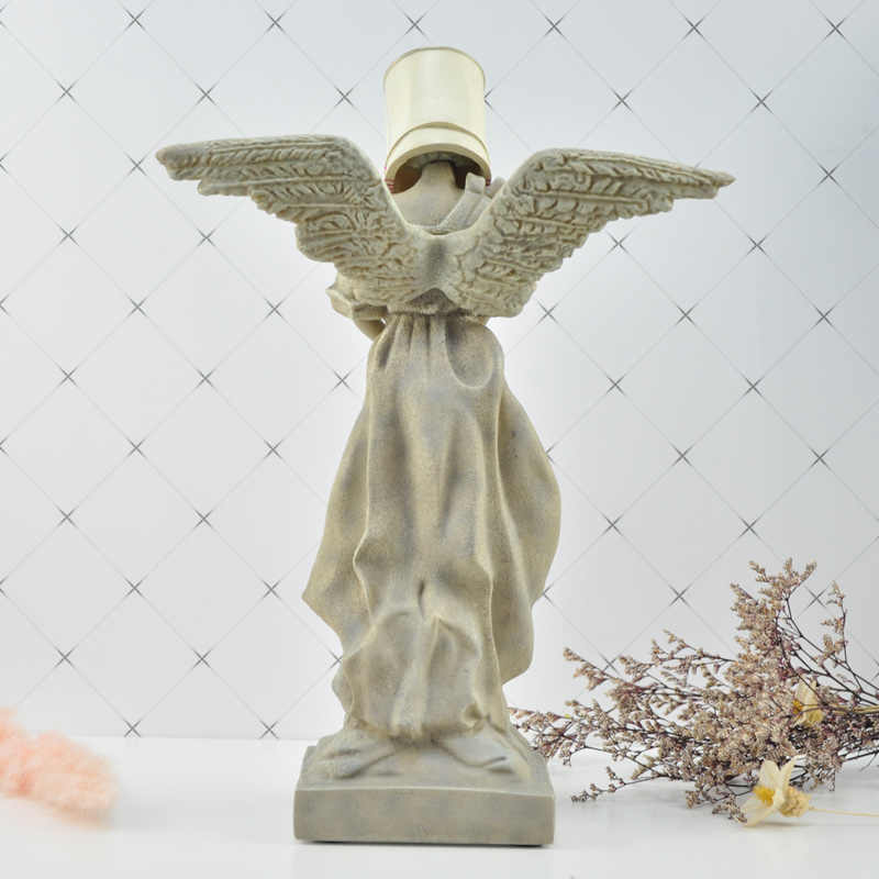 Paint Can Angel Sculpture – Modern Street Art Style Desktop Ornament, Contemporary Home Decor Figurine for Living Room Display