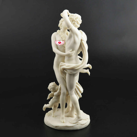 Greek Spring Breeze and Flower Deity Sculpture – Elegant Classical Home Decor Figurine, Romantic Gift