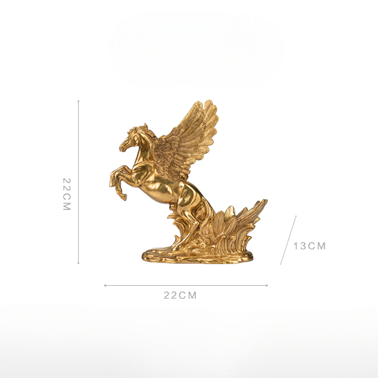 Solid Brass Horse Wine Bottle Holder – Luxury Galloping Pegasus Wine Rack for Dining Room, Bar, Tabletop, and Gift Décor