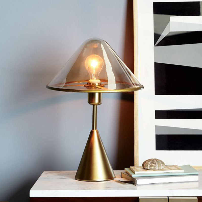 Creative Artistic Bedside Table Lamp, Designer Modern Luxury Ambient Light for Bedroom & Home Décor