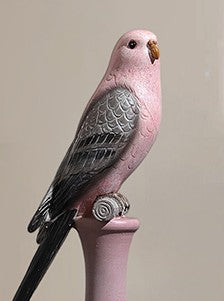 Modern Pink Crane Bird Figurine, Creative Minimalist Desk Decor for Office, Living Room & TV Cabinet, Contemporary Animal Sculpture