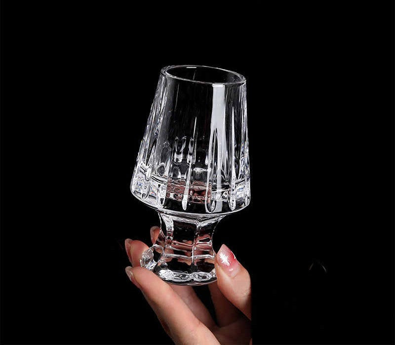 K9 Crystal Whiskey Tasting Glass 85ml – Premium Vintage Nosing Glass, Heavy Base, Lead-Free, Set of 6 For Spirits, Scotch & Bourbon