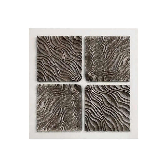Modern Minimalist 3D Embossed Wall Art – High-End Abstract Sandstone Hand-Painted Relief for Living Room, Bedroom, Hallway, Frameless