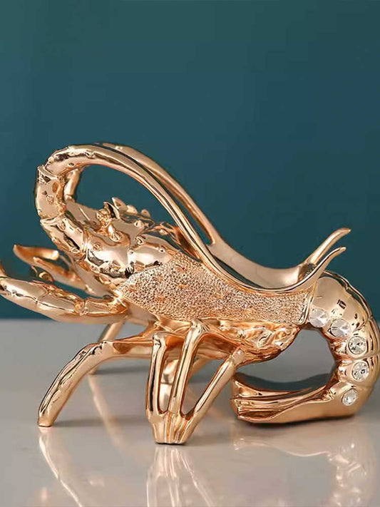 Luxury Lobster Wine Bottle Holder – Unique Resin Bar Centerpiece for Living Room, Cabinet, Housewarming Gift